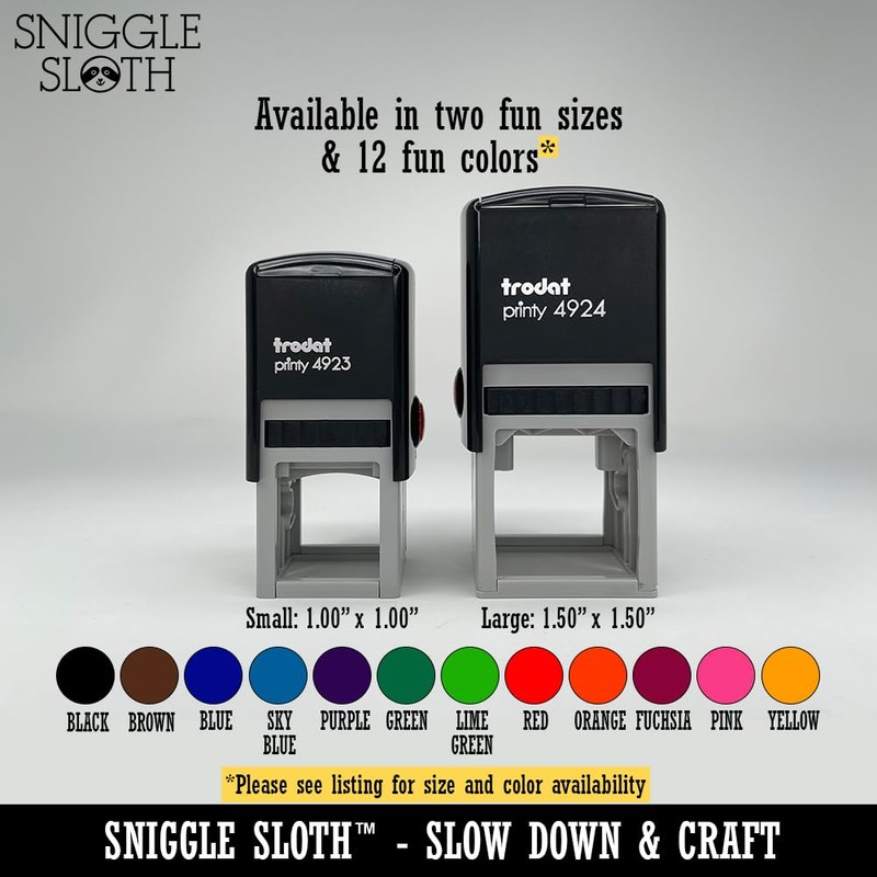 Ukulele Chord Blank Self-Inking Rubber Stamp Ink Stamper - 1