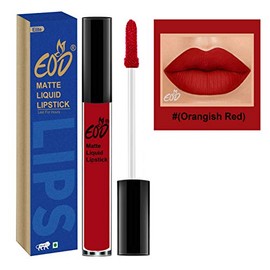 EOD® Ultra Soft Matte Lip Cream Liquid Lipstick Non Transfer(Orangish Red)