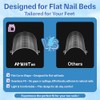 Moldes Rectos de Poligel para Uñas de Los Pies, de