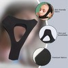2 Pc Black Anti Snoring Chin Strap and 2 Pc