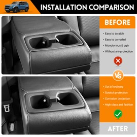 HUYINPJ 2Row Cup Holder Compatible with Toyota Land Cruiser 250 Prado J250 LC250 2024 2025 Accessories,Insert Drink Trunk Organizer Cup Holder Inserts Replacement Interior Silicone Black(2 Row)