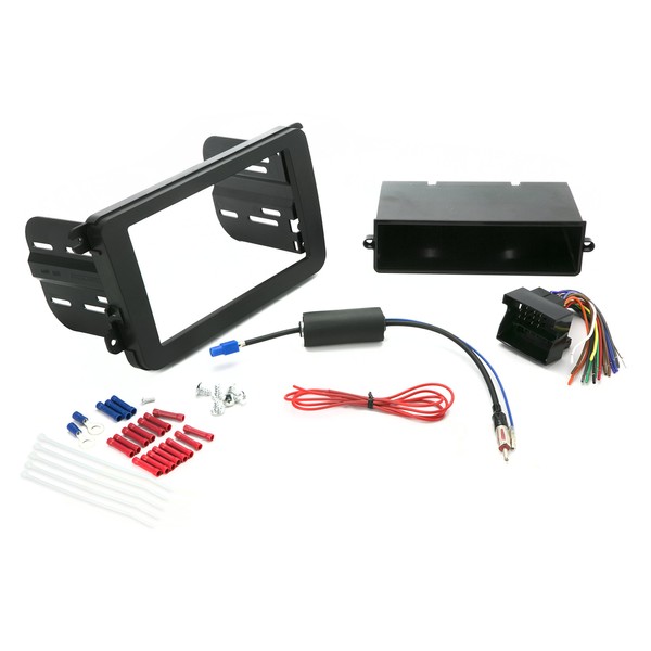 SCOSCHE Install Centric ICVW6BN Double DIN Complete Installation Solution for Installing an Aftermarket Stereo Compatible with Select 2002-15 Volkswagen Vehicles,Black