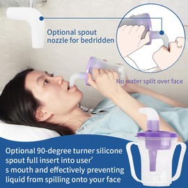 Ehucon Dysphagia Cups for Swallowing People, Provale Cup 5CC or 10CC of Liquid Each Time for Prevent Chocking (Clear)