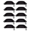 Fuxxer® 10 x Antique Drawer Handles, Shells, Retro Design, 98