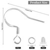 200 PCS/100 Pairs 925 Sterling Silver Plated Earring Hooks Hypoallergenic