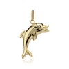 NKlaus Dolphin Pendant on Both Sides 375 Yellow Gold 9