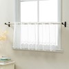 Joyswahl Jasmine, Voile Bistro Short Curtains with Eyelets