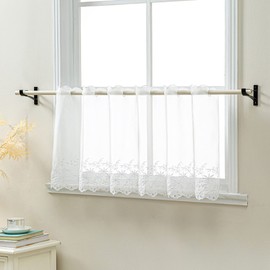 Joyswahl Jasmine, Voile Bistro Short Curtains with Eyelets