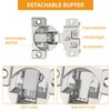 Chibery 10 Pack 1/2" Overlay 3D Soft Close Concealed Hinge,
