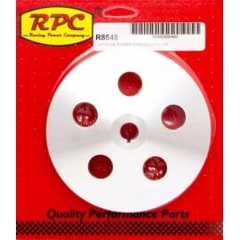 RACING POWER CO-PACKAGED Pre 84 GM Power Steering Pulley Satin Alum R8848