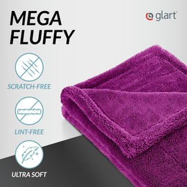 Glart 44TW6P Twist Car Drying Cloth XXL - Premium 60x40cm microfiber towel for scratch-free drying. Large drying towel for cars and motorcycles