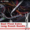 LEONTOOL 90° Long Nose Pliers, Double Pivot Type, Long Pliers,