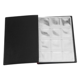 Cafopgrill Coin Album Books 10 Pages 120 Pockets World Coins Stock Album Book Box Coin Holder Collection Storage Coin Collector Bag (Red)