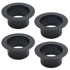 ZUDKSUY 4PCS Duct Fitting 4inch Duct Fitting Plastic Duct Ventilation System Air Conditioning Exhaust Hose Flange Wall Mount for Heating, Cooling, Ventilation and HVAC Systems