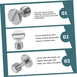 Mipcase 5pcs Camera Screw Quick Release Thumb Screws for Tripod Mounts Monopods and Camera Plates Lightweight and Durable Construction