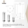 4 Inch/10cm Metal Furniture Legs,Tchosuz Set of 4 Heavy Duty