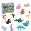 Lixstyea Pack of 12 Mini Building Blocks Animals - 3-in-1