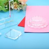 PATIKIL Acrylic Stamp Block, 1 Pack Clear Stamping Block with