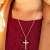 LIFETIME JEWELRY INRI Crucifix 24k Gold Plated Cross Necklace for