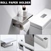 Bathroom Towel Bar Set Toilet Paper Holder with Shelf, Polished