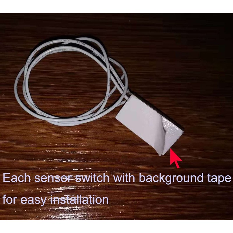 GUUZI Pack of 10 Surface Mounted Wired Door Window Magnetic