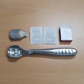 Foot Callus Remover Set: Corn Cutter, 10 Replacement Blades, and Foot File Corn Cutter 2ea