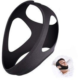 Adjustable Anti Snoring chin strap, Anti Snoring Device， Stop Snoring Jaw Strap Comfortably for Men and Women, Give You The Best Sleep of Your Life and Snoring Solution (Black)