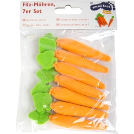 Set of 7 Felt Carrots - Great Addition to a Grocery Shop, for Decoration or for Juggling