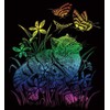 ROYAL BRUSH Rainbow Foil Engraving Art Kit, 8-Inch by 10-Inch, Kitten and Butterflies