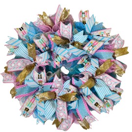 Nutcracker Christmas Wreath – Candyland Winter Front Door Decoration – Holiday Porch Decor – 24 Inch