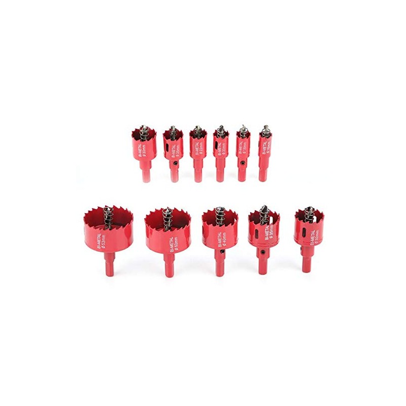 23 mm Bi-Metal Hole Saw Red, M50 HSS Hole Cutter