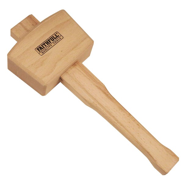 Faithfull FAICM4 Carpenters Beech Mallet 4in, Brown, 100 mm (4