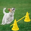 Glimin 6 Sets Dog Agility Hurdle Cone Set Include 12