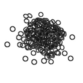 Boxonly 50 PCS O Rings Nitrile Rubber Round O-Rings Seal Grommets 12mm OD 10mm ID 1mm Width Metric Sealing Washer O-Ring Gasket Black