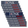 HONK If You Hate Trump Stickers 9x3 Anti Trump Blue