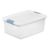 Sterilite 24-Pack Latching Box, Under Bed Storage Bins with Lids,