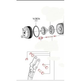 SATA Jet 2000/3000 Air Cap Seal Ring (143834)  OEM!!