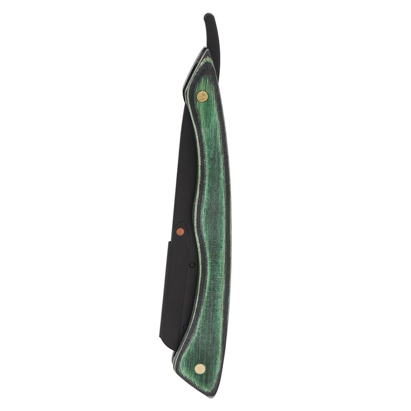 Foldable Beard Blade Holder Stainless Steel Composite Wood Beard Knife