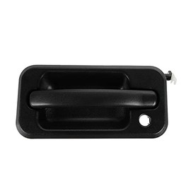 TRQ Front Left Exterior Door Handle Black Drivers Side Compatible with 2003-2009 Hummer H2 HU1310102