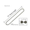 #10 Nickel Plate Continuous Loop Metal Bead Chain for Clutch