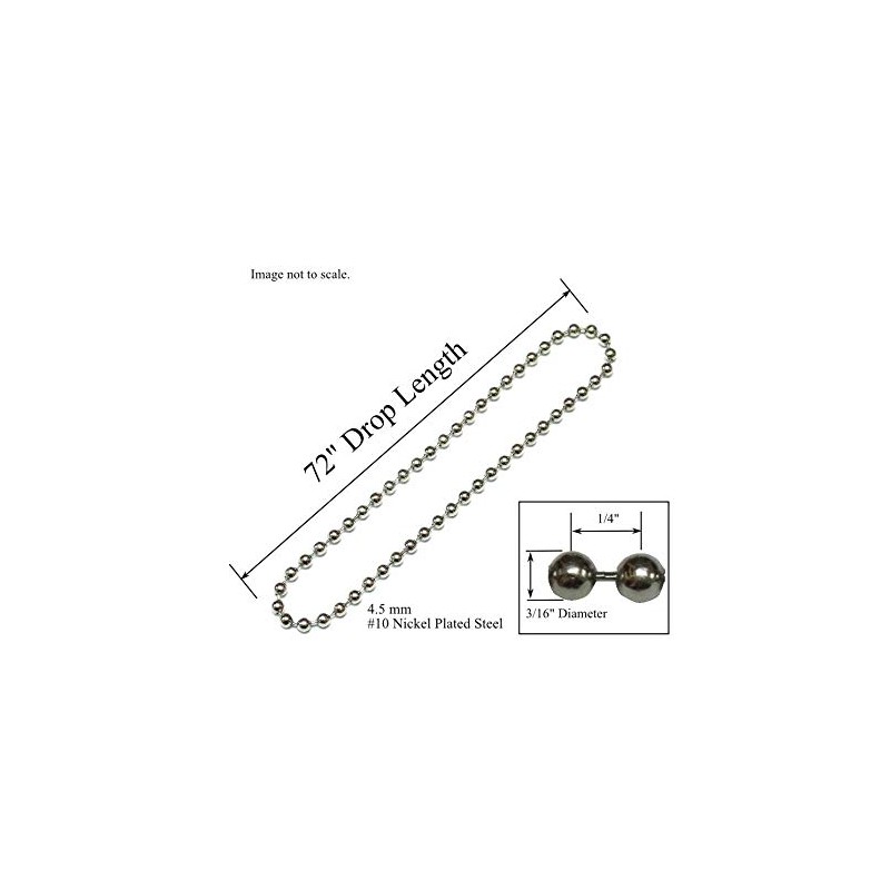 #10 Nickel Plate Continuous Loop Metal Bead Chain for Clutch