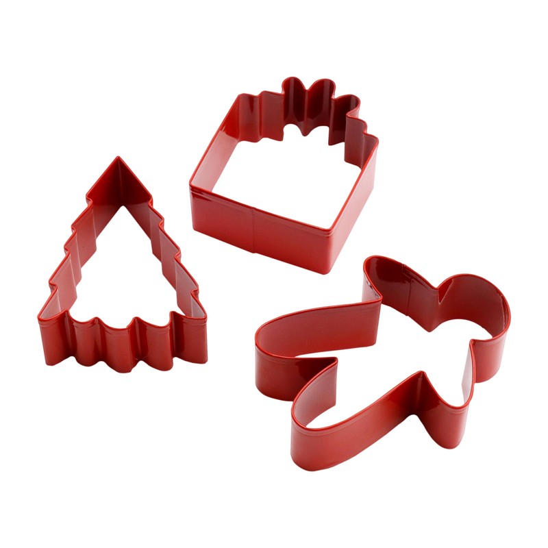 PME CH24CCC104 Cookie Cutters, Christmas Delights (Set of 3), Steel