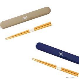 Takenaka Chopsticks Retro Moda Retro Moda Chopsticks Case Set, Navy, Chopsticks 7.1 inches (18 cm)
