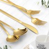 Gold Silverware Set, KassKa 40 Pieces Flatware Cutlery Set, Stainless