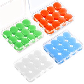 Tapones para Dormir, LENGSIDA 48PCS Tapones Oídos de Silicona, Bloqueo de Sonido 32dB, Reutilizables, Tapones de Cera para Dormir, Estudiar, Viajar y Nadar, Se Adaptan a Cualquier Tamaño de Oreja