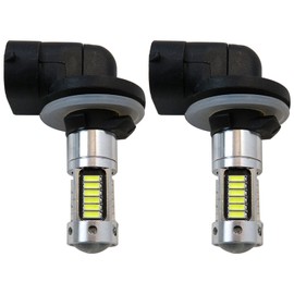 Xenon White 881 LED Bulbs Passing Spot Fog Lights Fit for 2009-2013 Harley Davidson Tri Glide