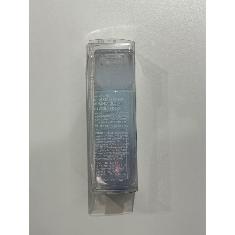 MILKTOUCH Dew Stain Sheer Lip Gloss (03 Ocean Dew, 0.14