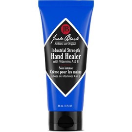 Jack Black - Crema de manos, fórmula PureScience, no grasa, calma las manos secas y agrietadas, con vitamina A y E, aceite de nueces de macadamia, 88.72 ml y 473.18 ml, Sin color, 88.72 ml (3 oz)