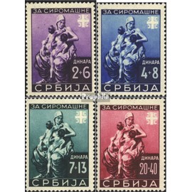 Serbia (German.cast.2.world.) 82-85 (complete.issue.) unmounted mint/never hinged ** MNH 1942 Welfare (Stamps for collectors)