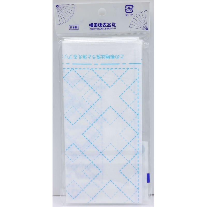 Yokota Daruma Sashiko Cloth Dream Cloth White Layered Square Stitch